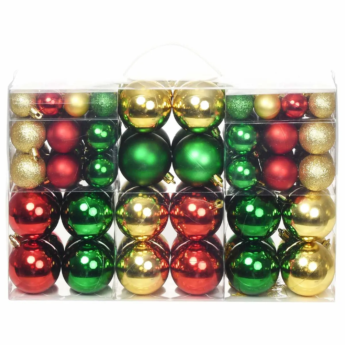 Christmas Balls Multicolour Tree Ornaments Shatterproof 100 Piece