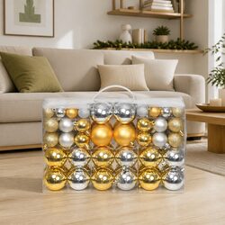 100 Piece Christmas Balls Set - Safe and Beautiful