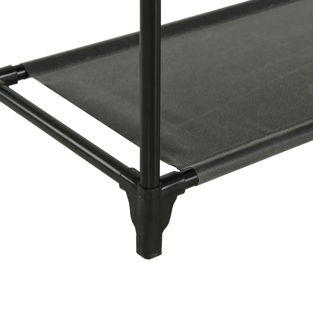Clothes Rack Garment Storage 55 x 28.5 x 175 cm Black Steel Frame Non-Woven Fabric Shelves