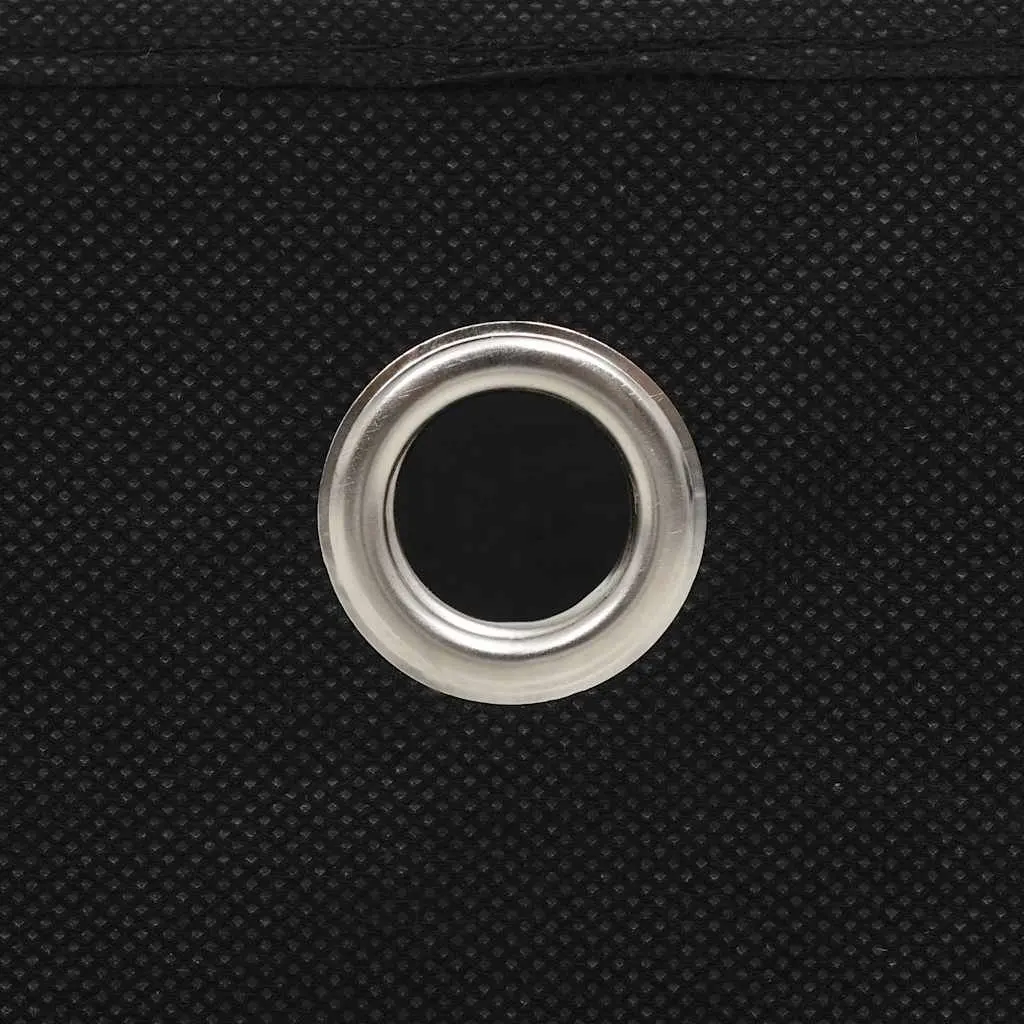 Non-woven Storage Boxes Household Organisers 32x32x32cm Black Fabric Foldable