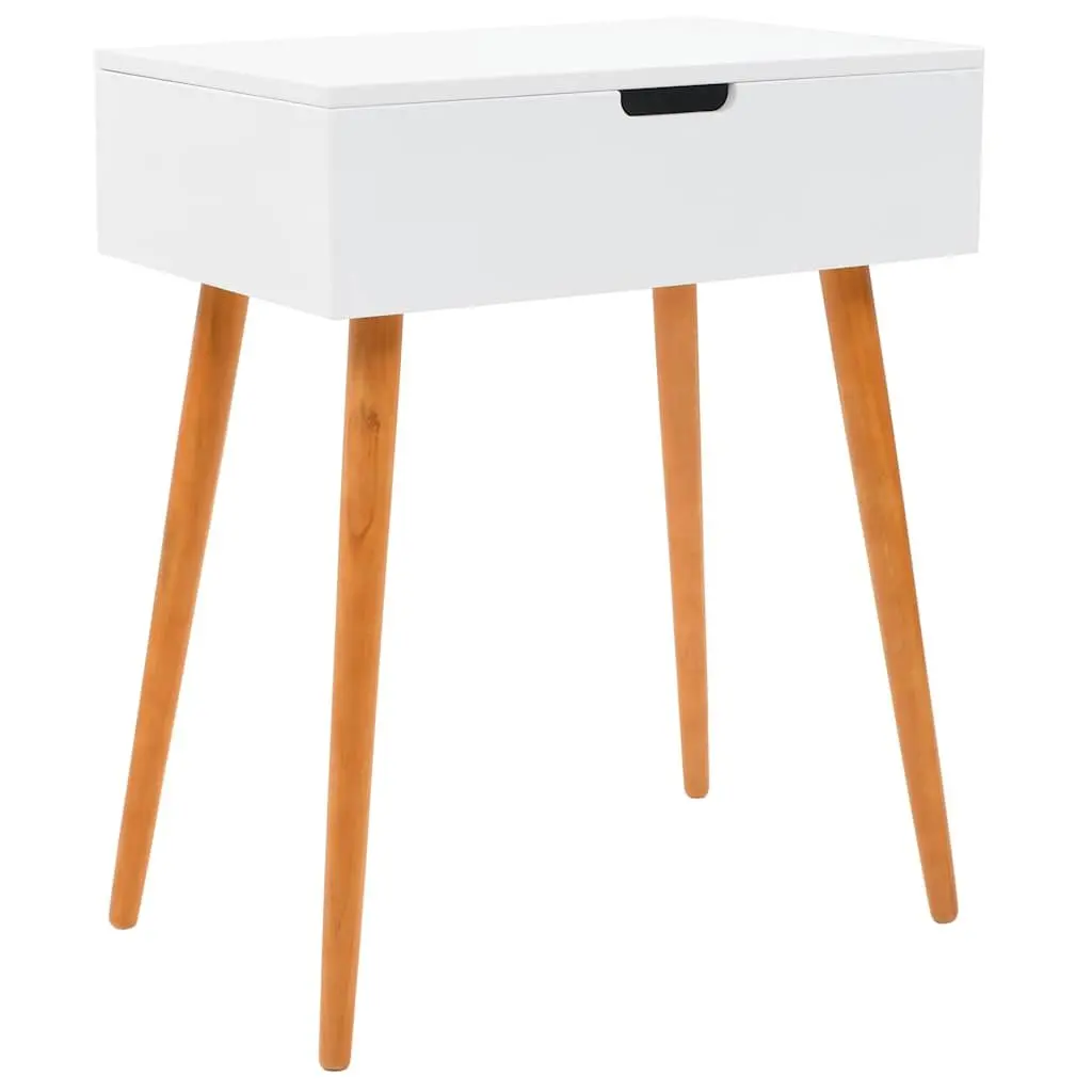 Dressing Table with Mirror Makeup Storage White MDF 60W x 40D x 75H cm