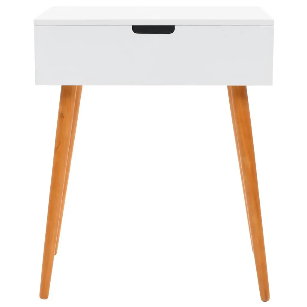 Dressing Table with Mirror Makeup Storage White MDF 60W x 40D x 75H cm