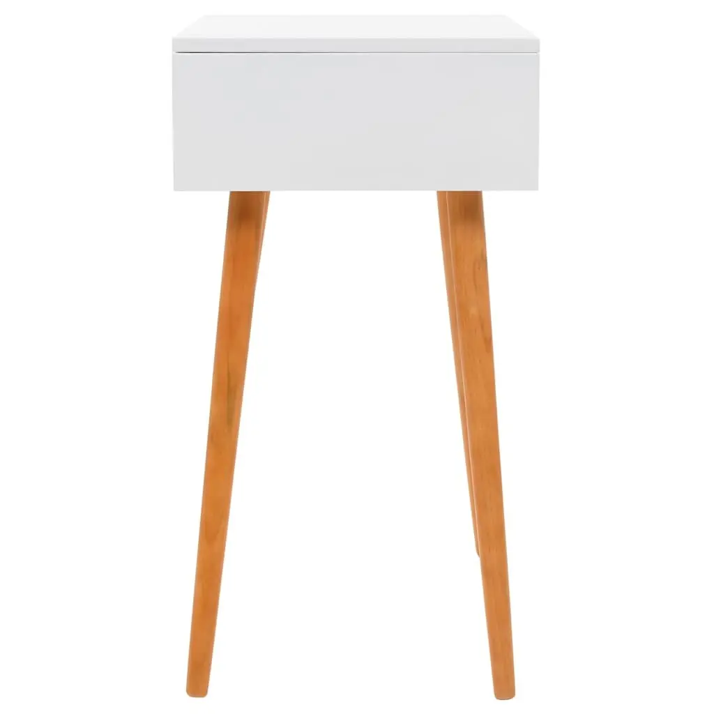 Dressing Table with Mirror Makeup Storage White MDF 60W x 40D x 75H cm