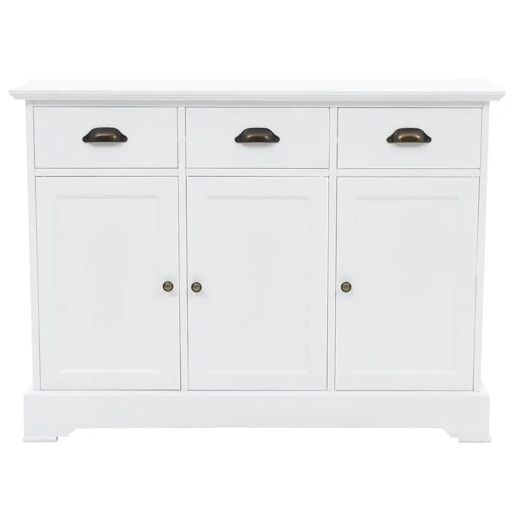 Sideboard Storage Cabinet Living Room 3 Door White