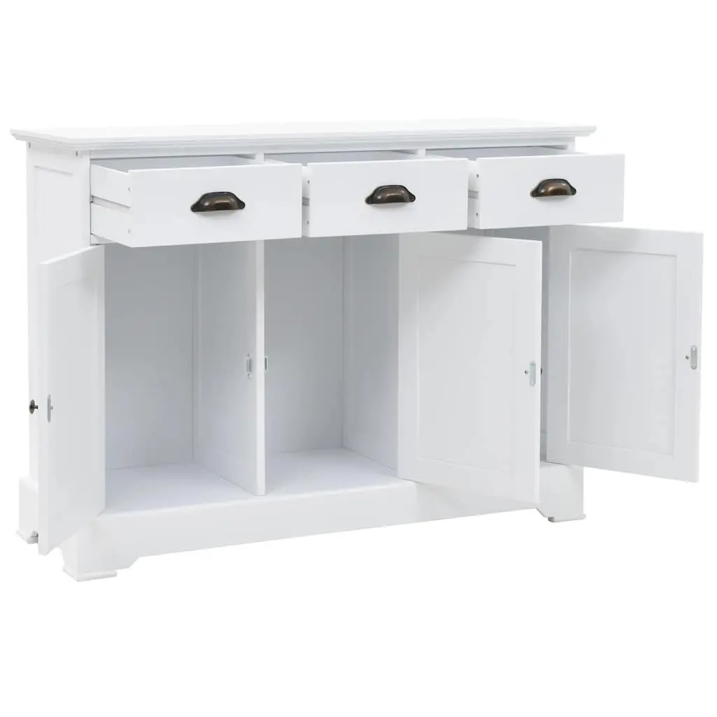 Sideboard Storage Cabinet Living Room 3 Door White