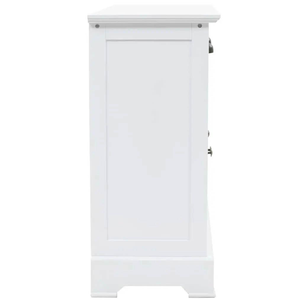 Sideboard Storage Cabinet Living Room 3 Door White