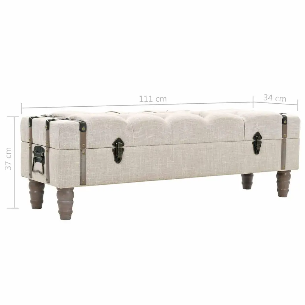 Storage Bench with Vintage Charm