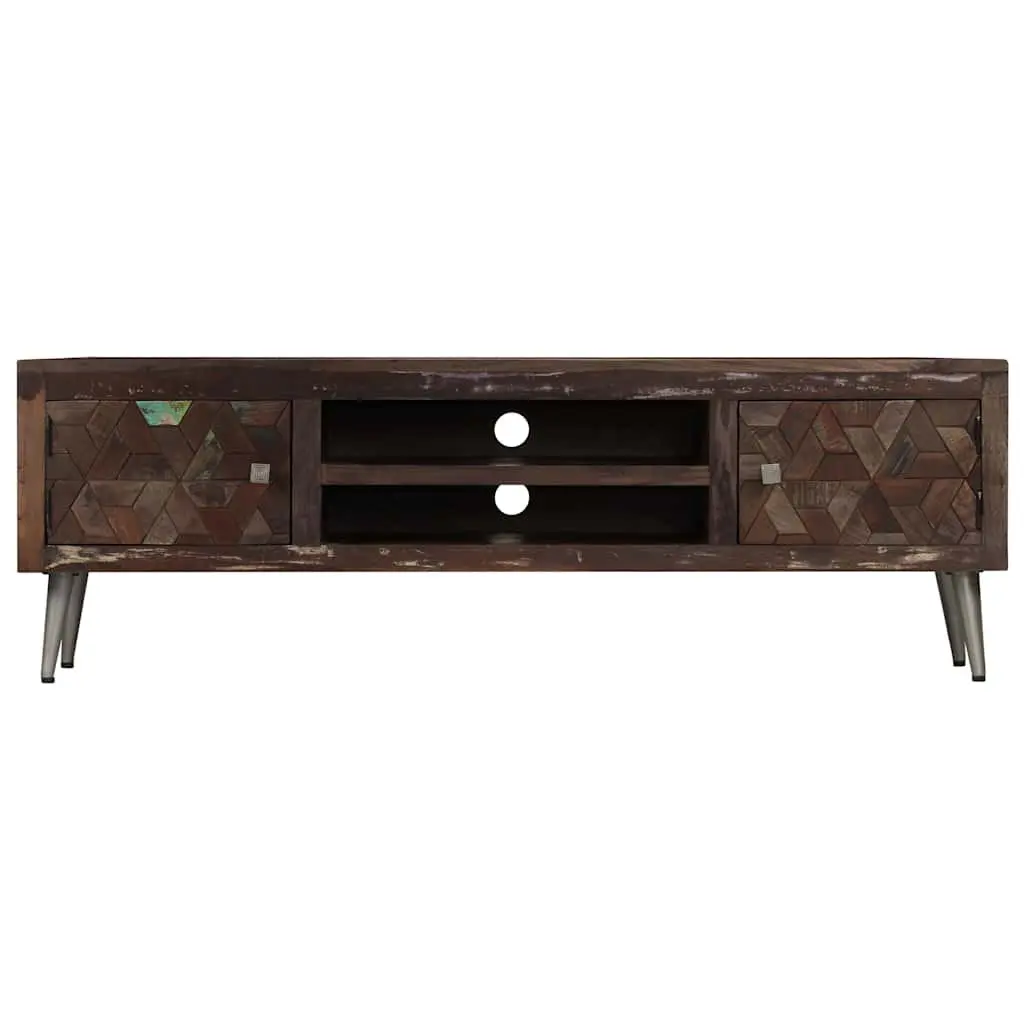 Brown Solid Wood TV Cabinet for Easy Storage