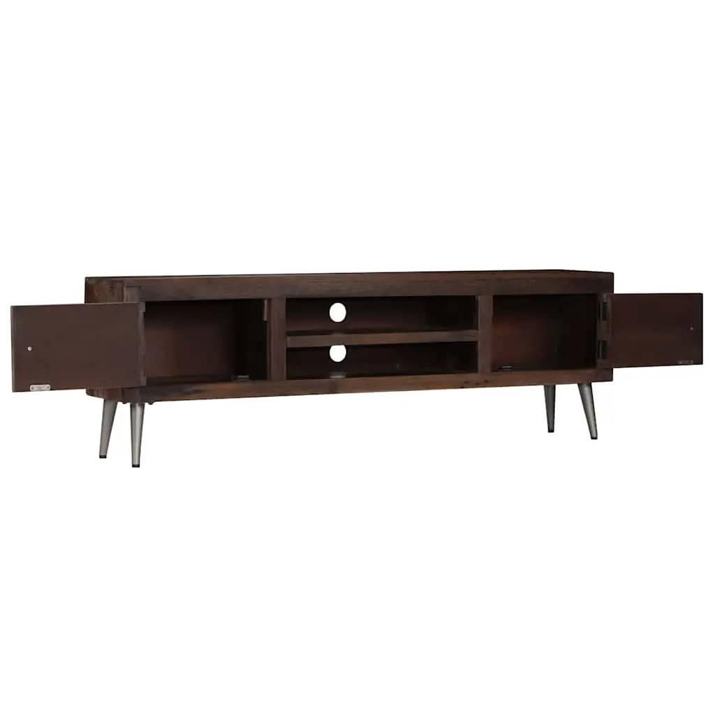 Brown Solid Wood TV Cabinet for Easy Storage