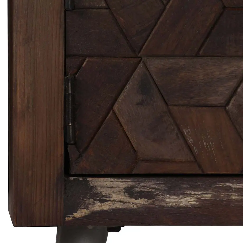 Brown Solid Wood TV Cabinet for Easy Storage