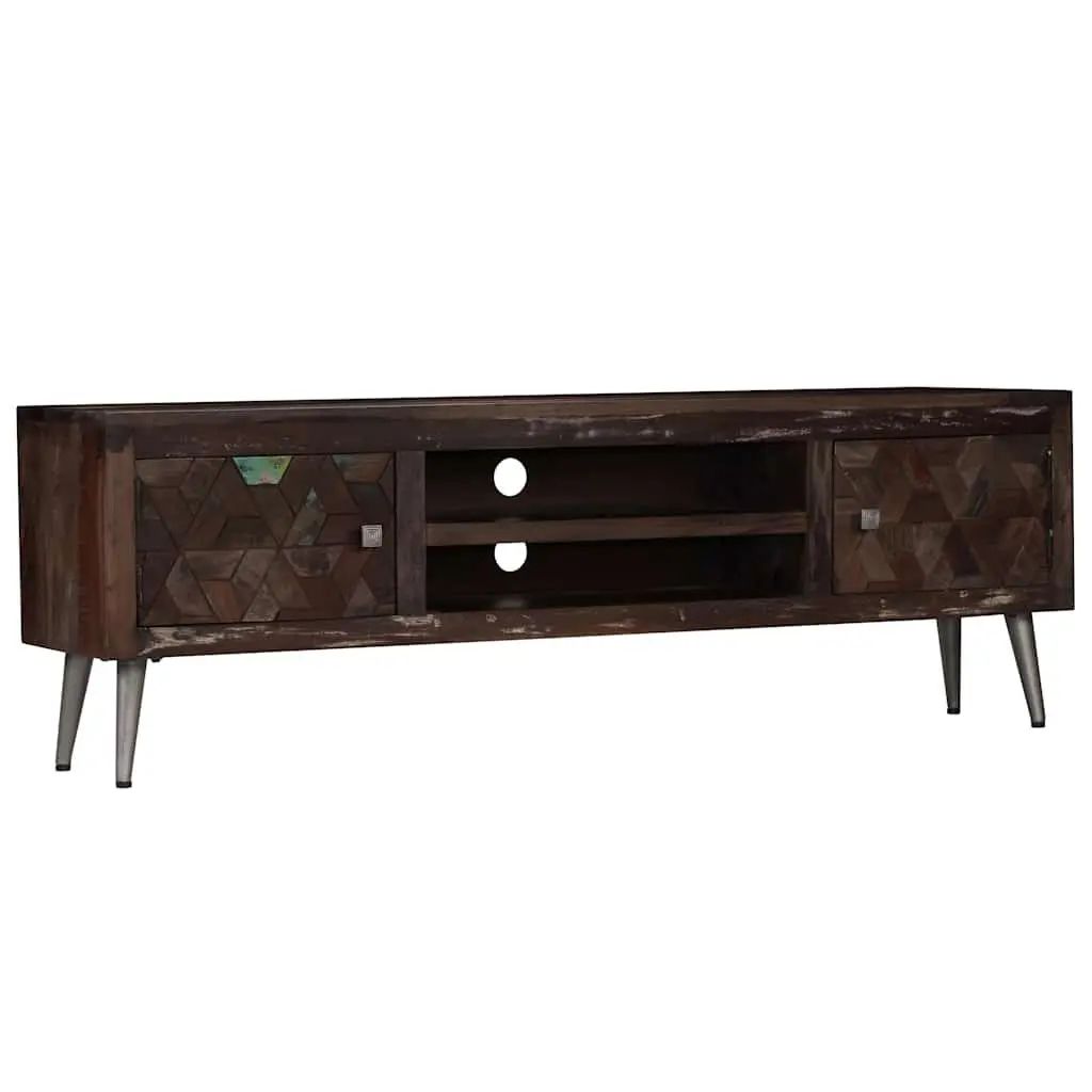 Brown Solid Wood TV Cabinet for Easy Storage