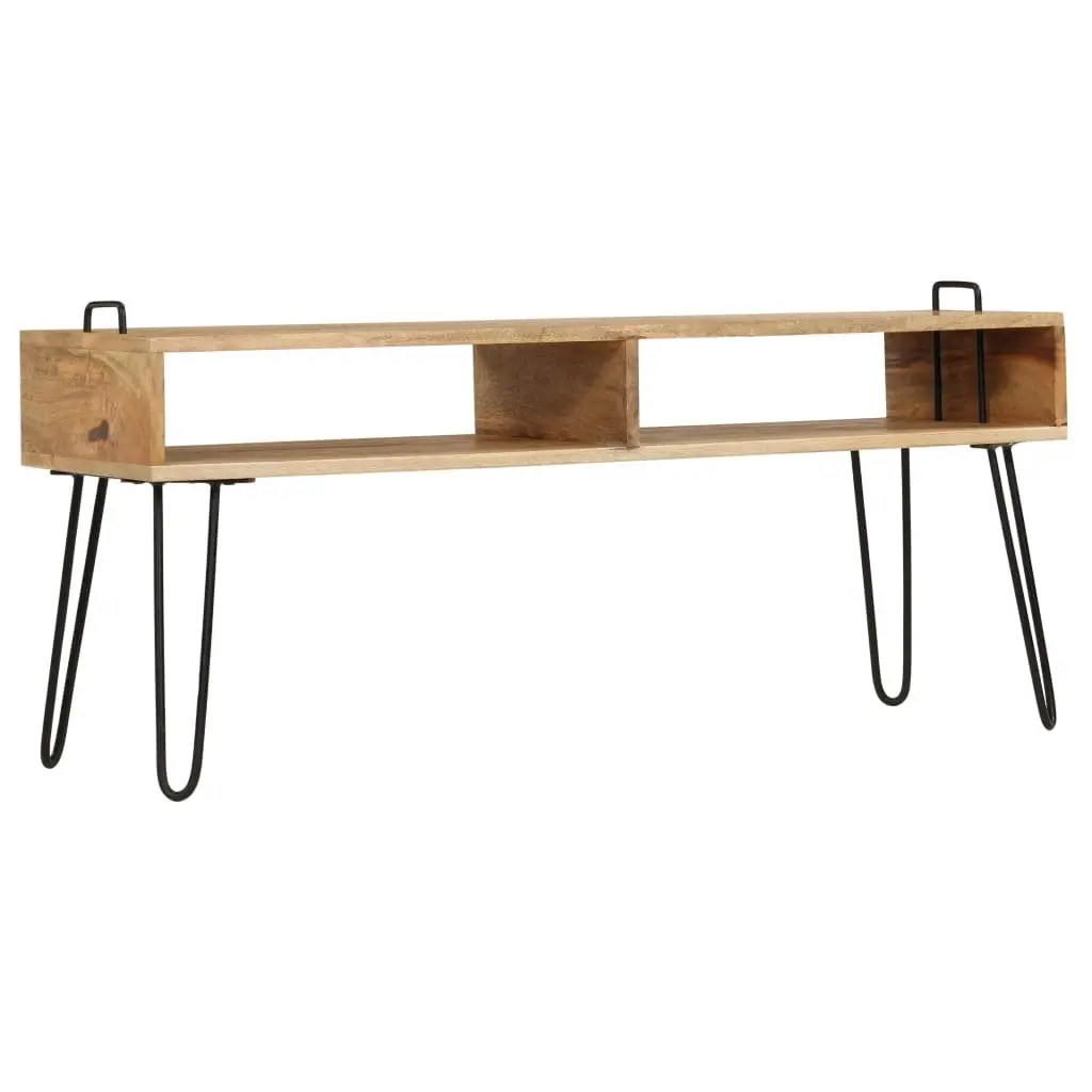 Solid Mango Wood TV Stand with Ample Storage