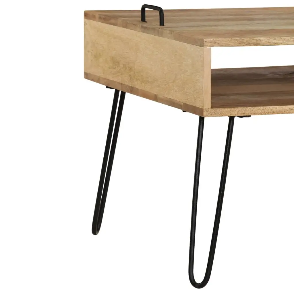 Solid Mango Wood TV Stand with Ample Storage