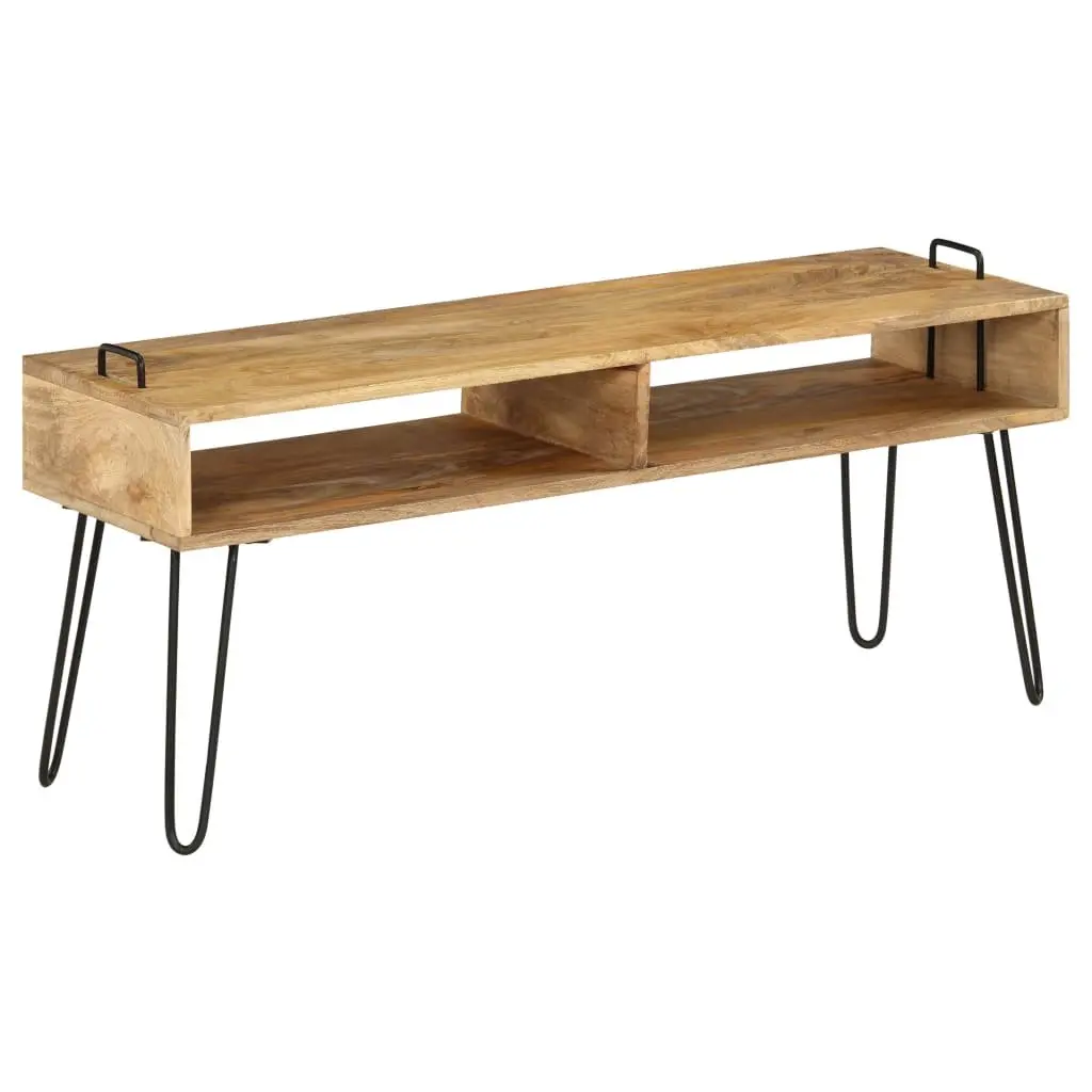 Solid Mango Wood TV Stand with Ample Storage