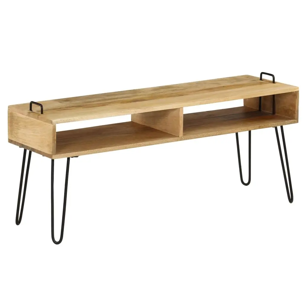 Solid Mango Wood TV Stand with Ample Storage