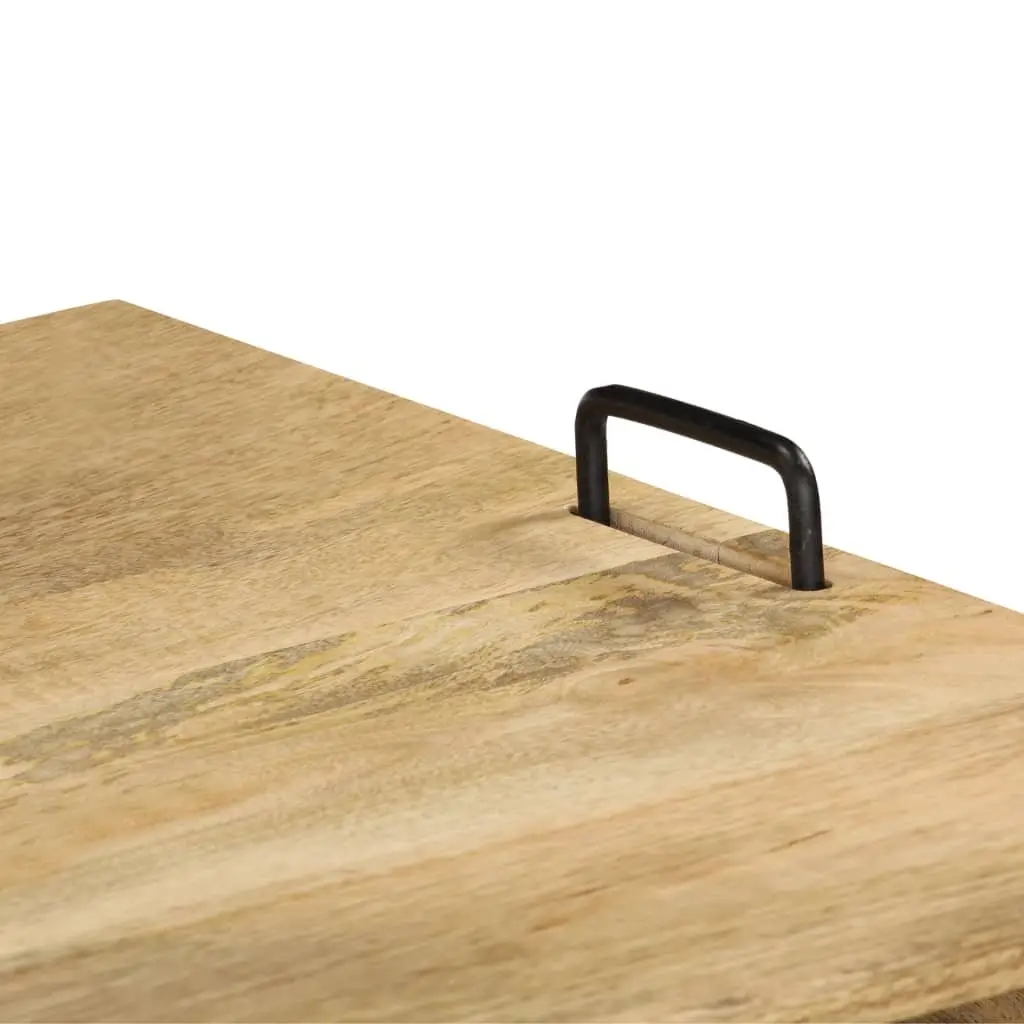 Solid Mango Wood TV Stand with Ample Storage