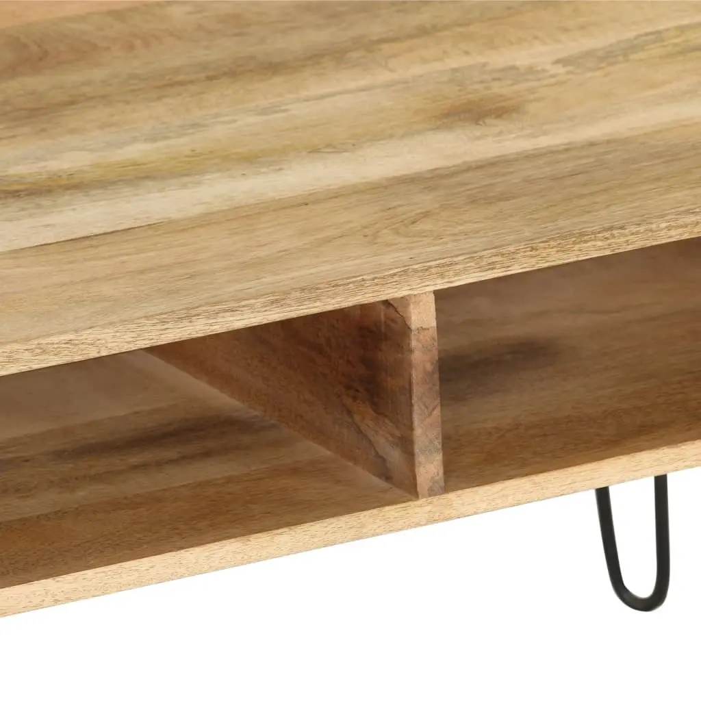 Solid Mango Wood TV Stand with Ample Storage