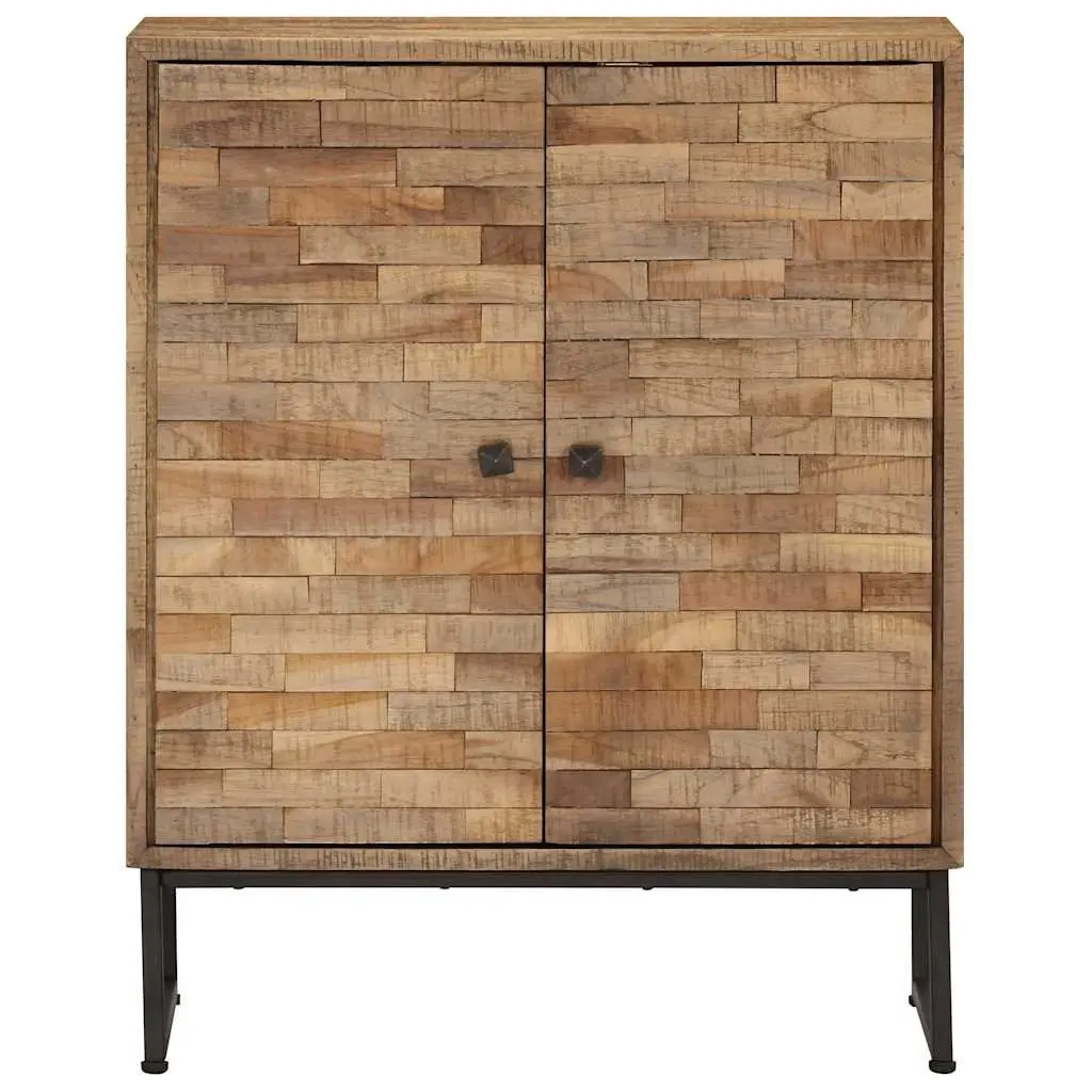 Reclaimed Teak Wood Sideboard Cabinet Storage 60 x 30 x 75 cm Brown Rustic Handmade