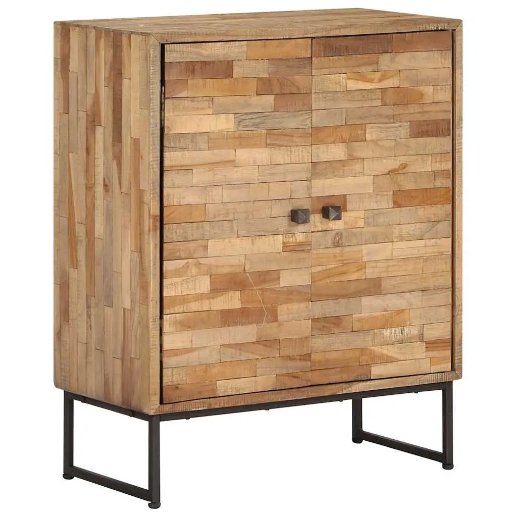Reclaimed Teak Wood Sideboard Cabinet Storage 60 x 30 x 75 cm Brown Rustic Handmade