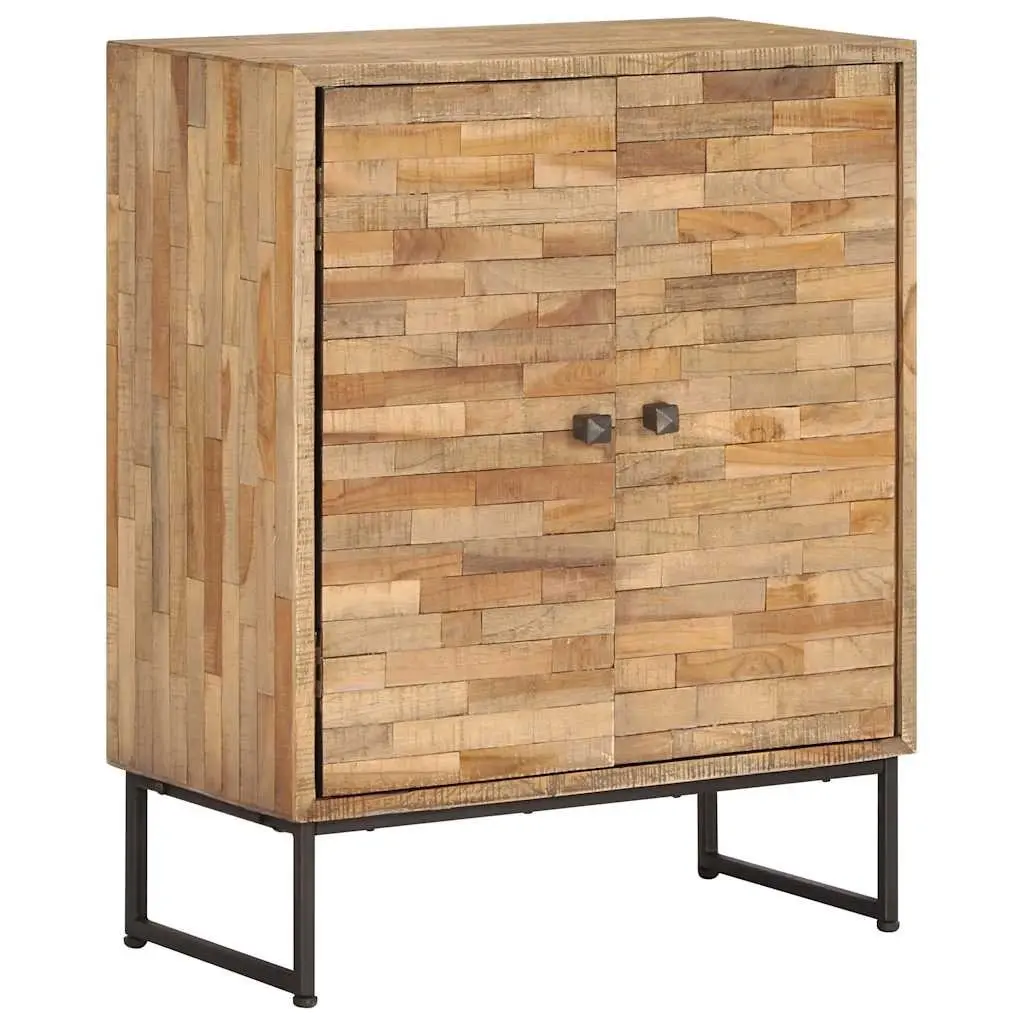 Reclaimed Teak Wood Sideboard Cabinet Storage 60 x 30 x 75 cm Brown Rustic Handmade