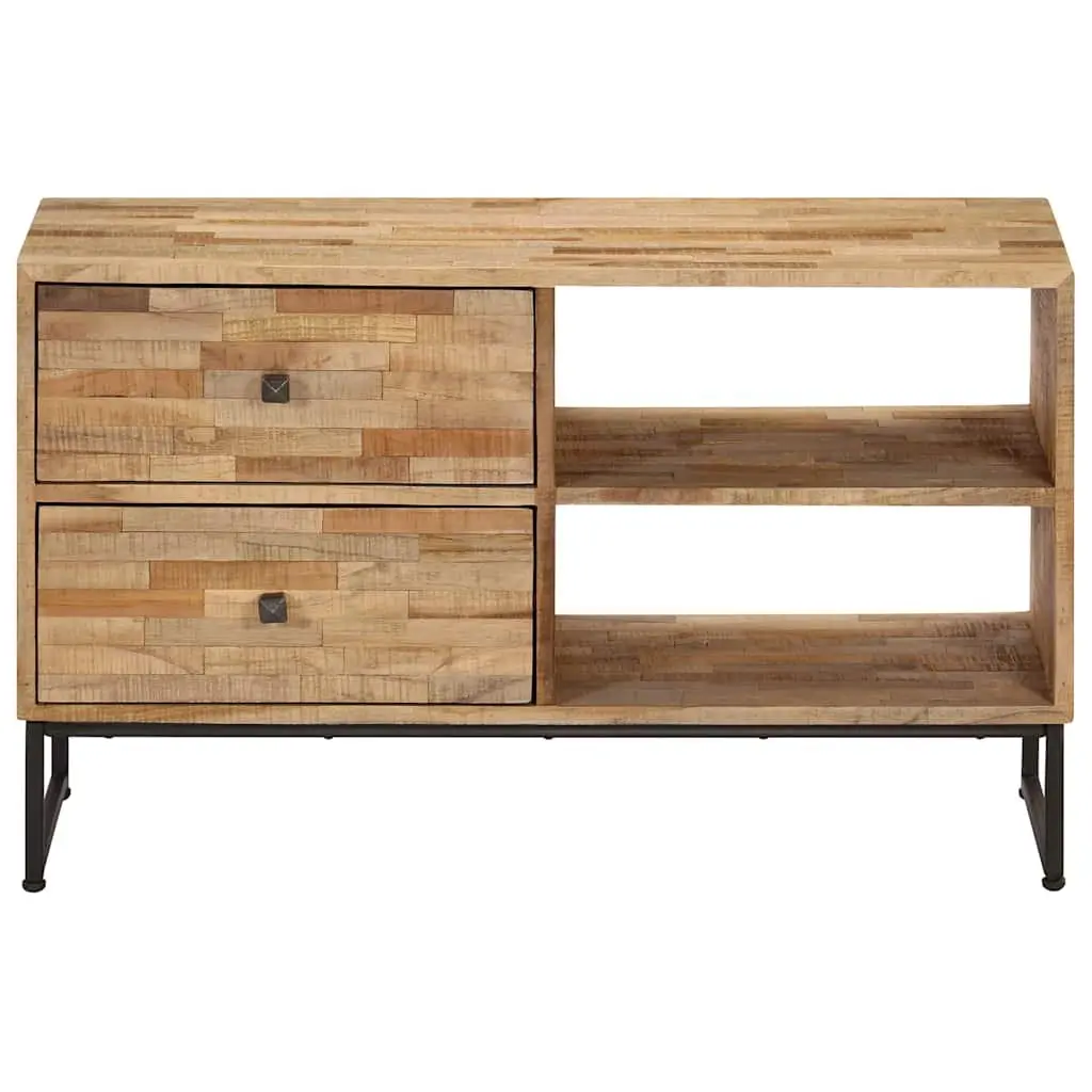 TV Cabinet Reclaimed Teak Wood Sideboard Lowboard Storage Unit Rustic Handmade