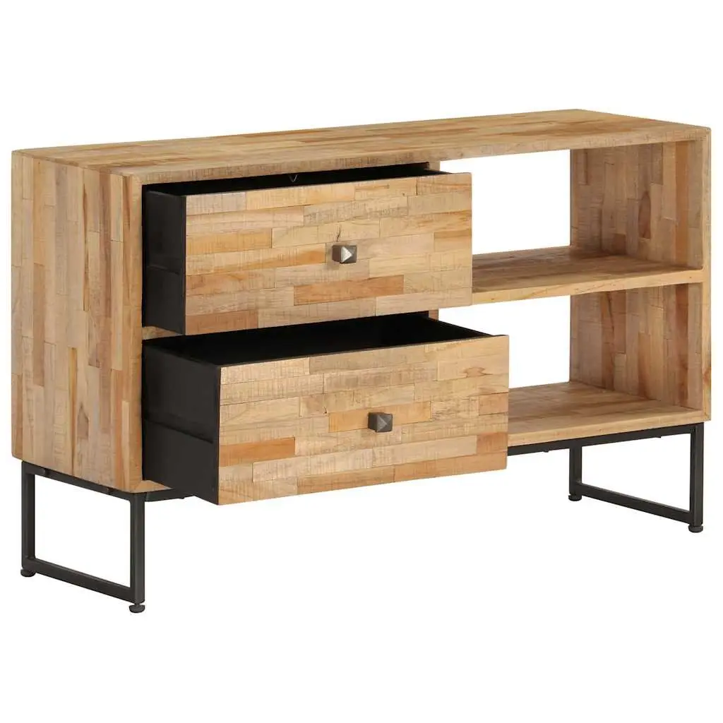 TV Cabinet Reclaimed Teak Wood Sideboard Lowboard Storage Unit Rustic Handmade