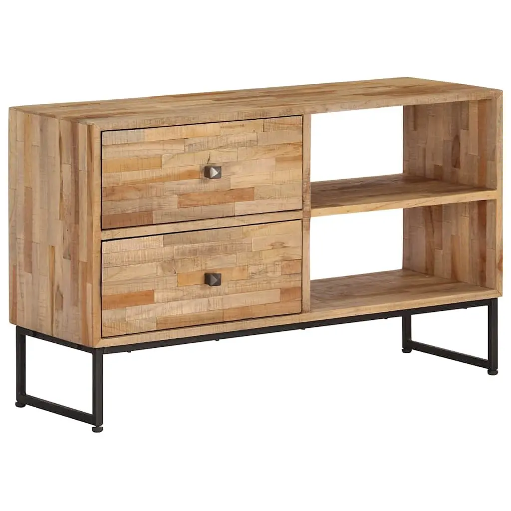 TV Cabinet Reclaimed Teak Wood Sideboard Lowboard Storage Unit Rustic Handmade