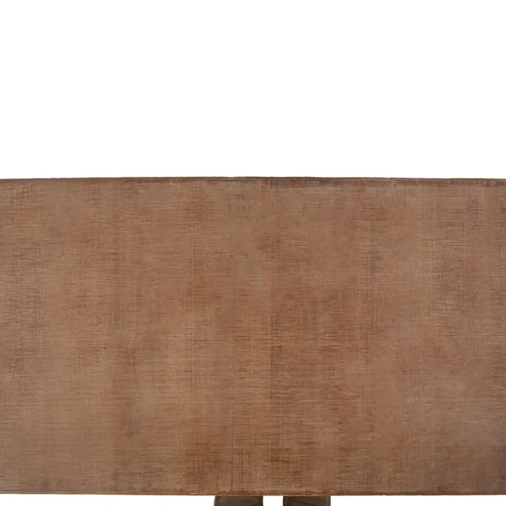Solid Fir Wood Coffee Table with Sliding Door