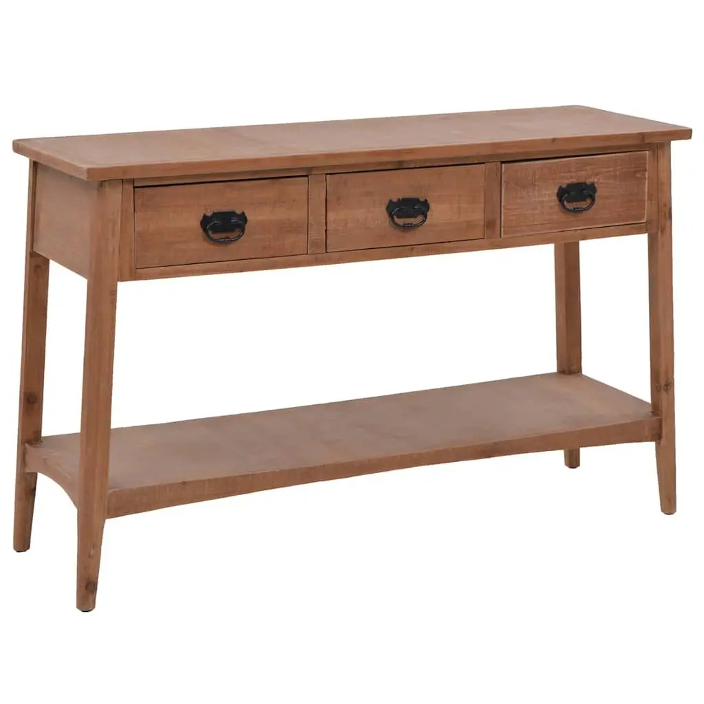 Solid Fir Wood Console Table