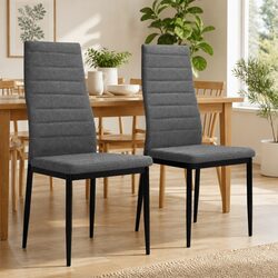 Comfortable and Stylish Grey Dining Chairs Set of 2