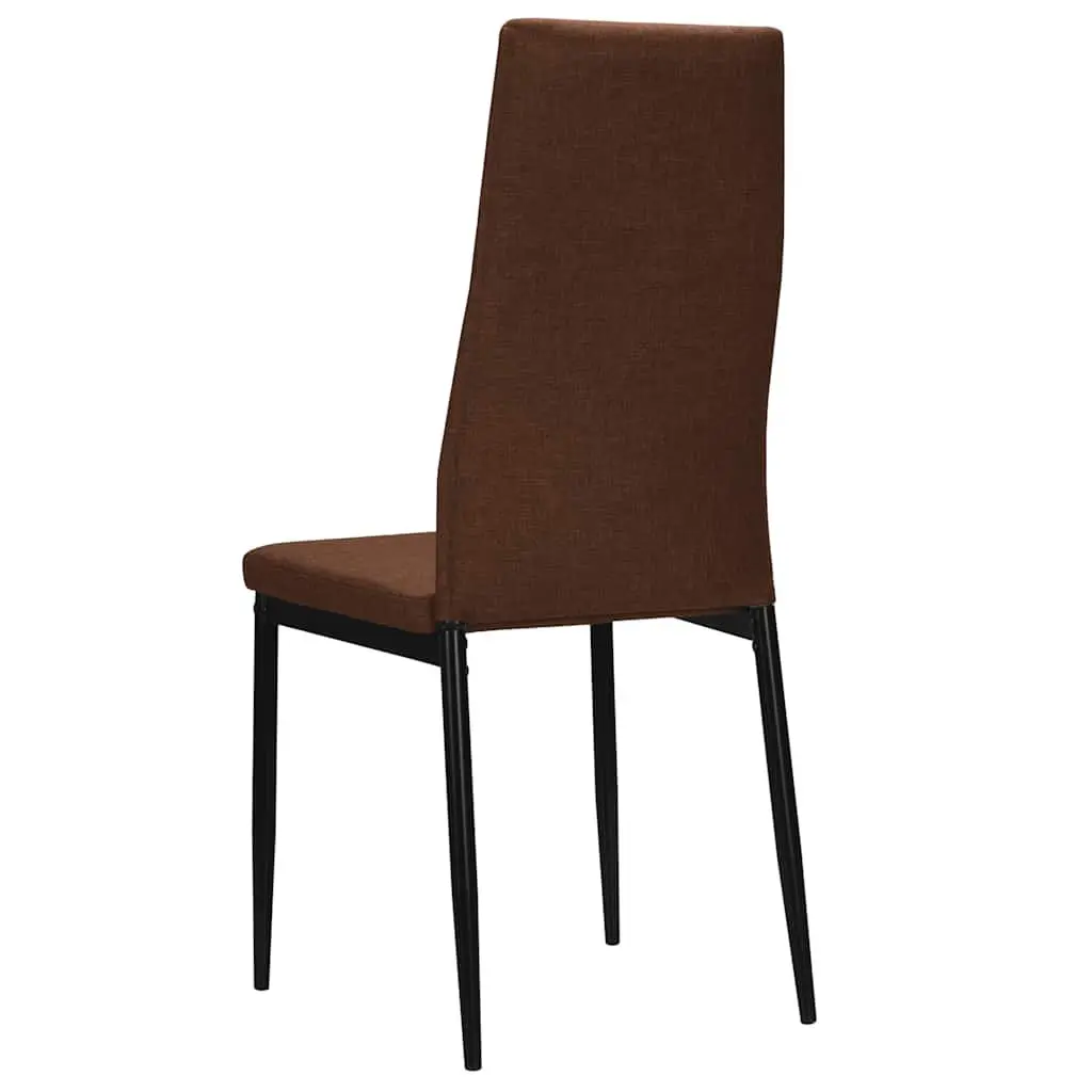 Dining Chairs Set of 2 Ergonomic Padded Brown Contemporary