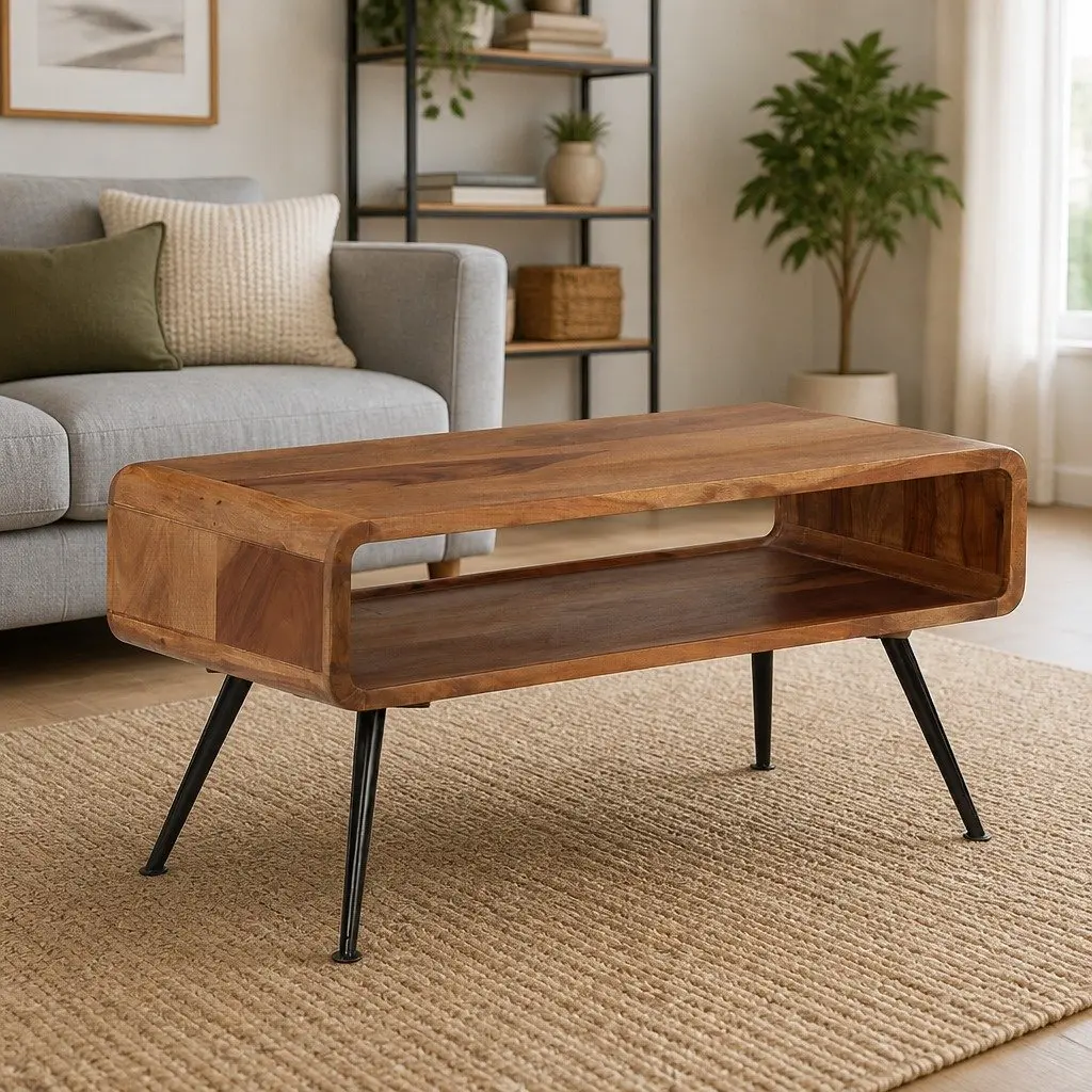 Acacia Wood Coffee Table