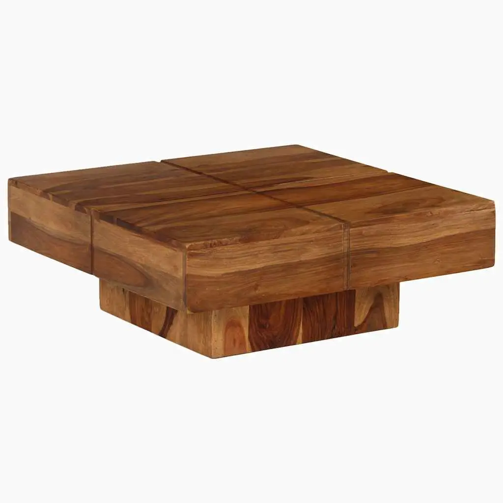 Coffee Table 80x80x30 cm Solid Acacia Wood Brown Accent Side End Living Room
