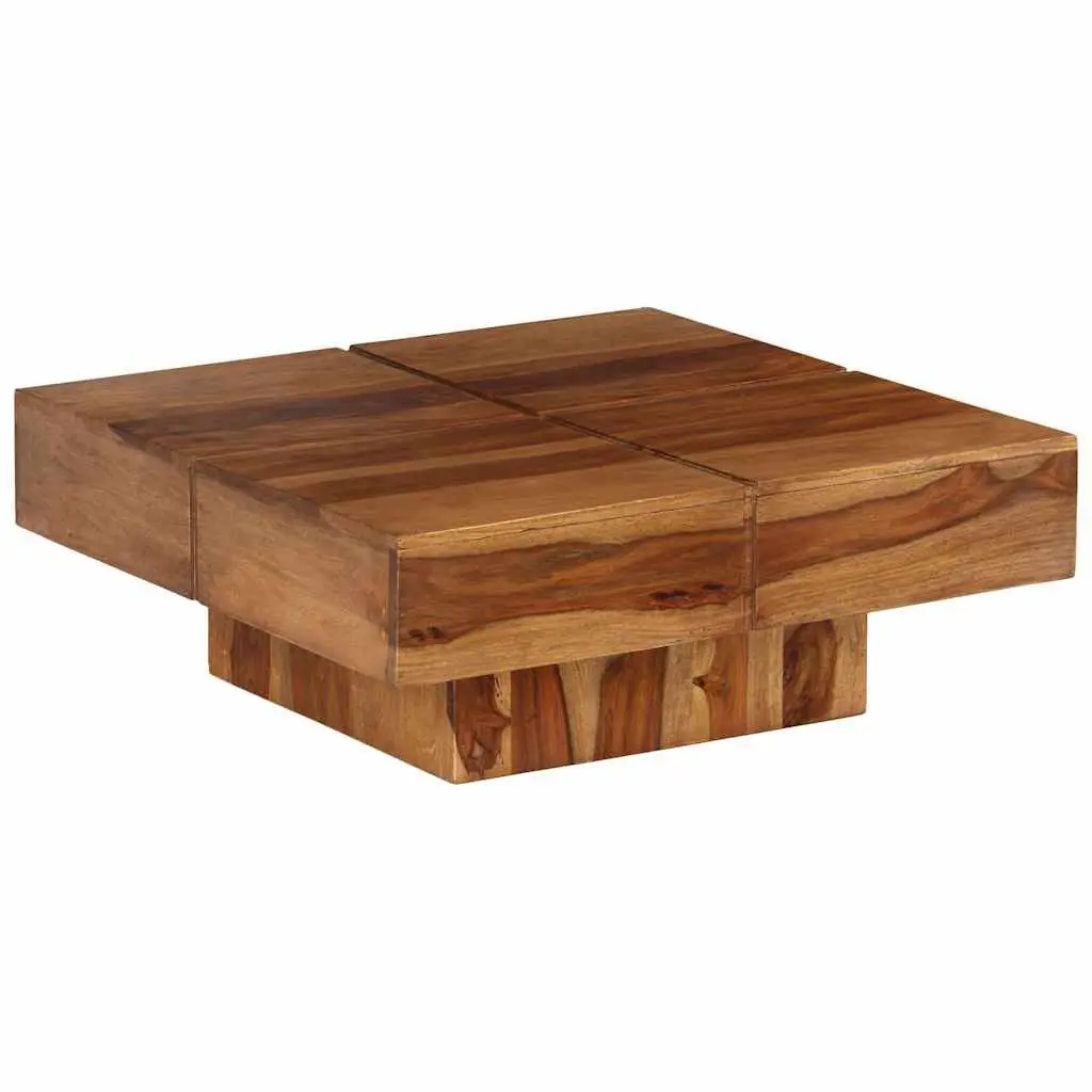 Coffee Table 80x80x30 cm Solid Acacia Wood Brown Accent Side End Living Room