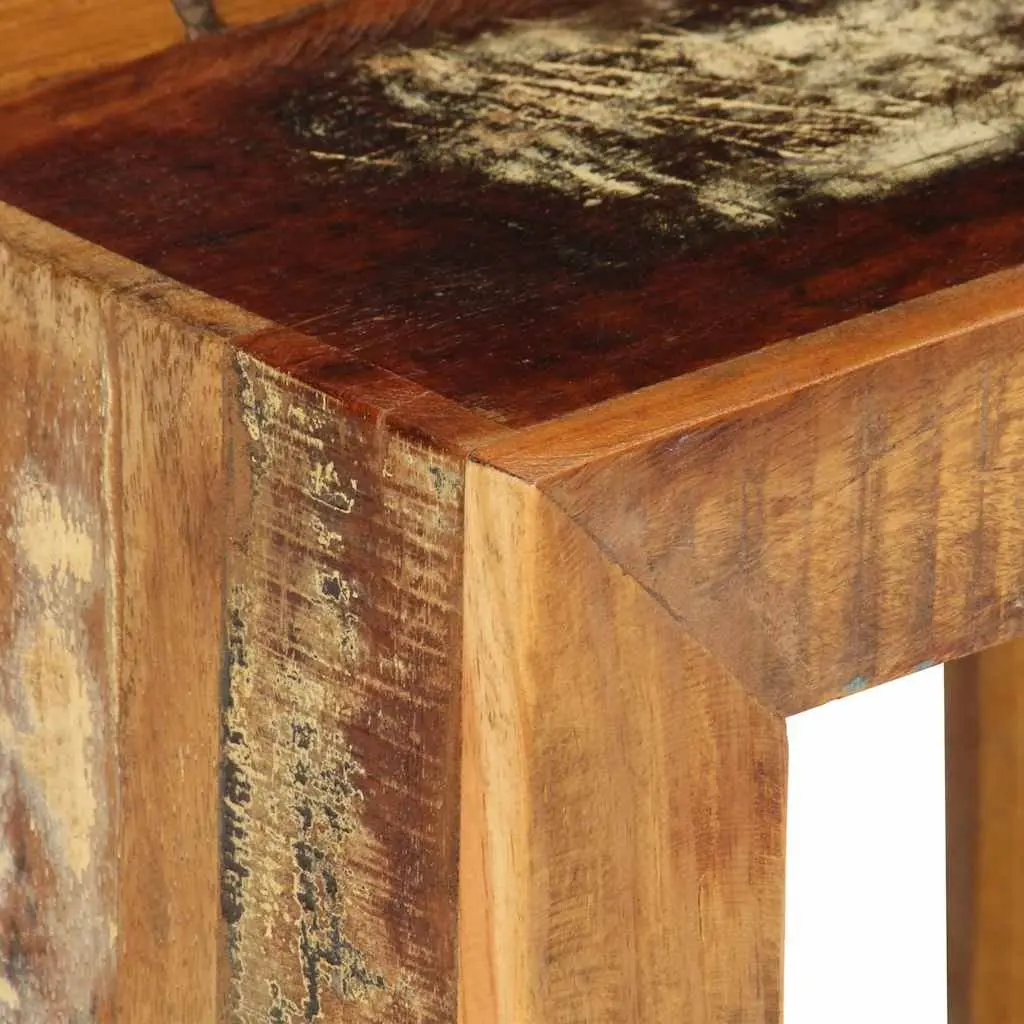 Brown Wooden Stool 40x30x40cm with Storage