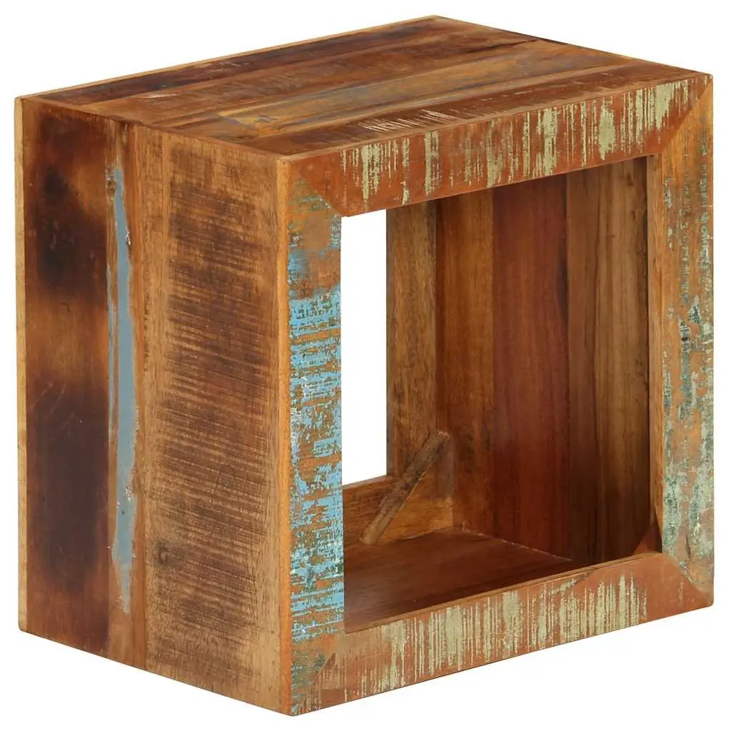 Brown Wooden Stool 40x30x40cm with Storage
