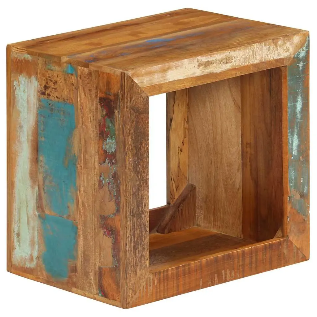 Brown Wooden Stool 40x30x40cm with Storage