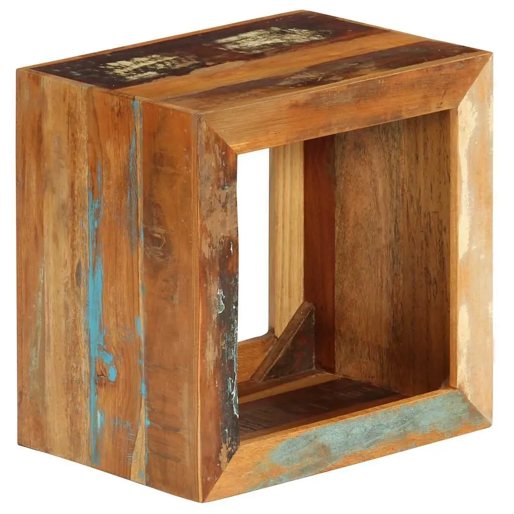 Brown Wooden Stool 40x30x40cm with Storage