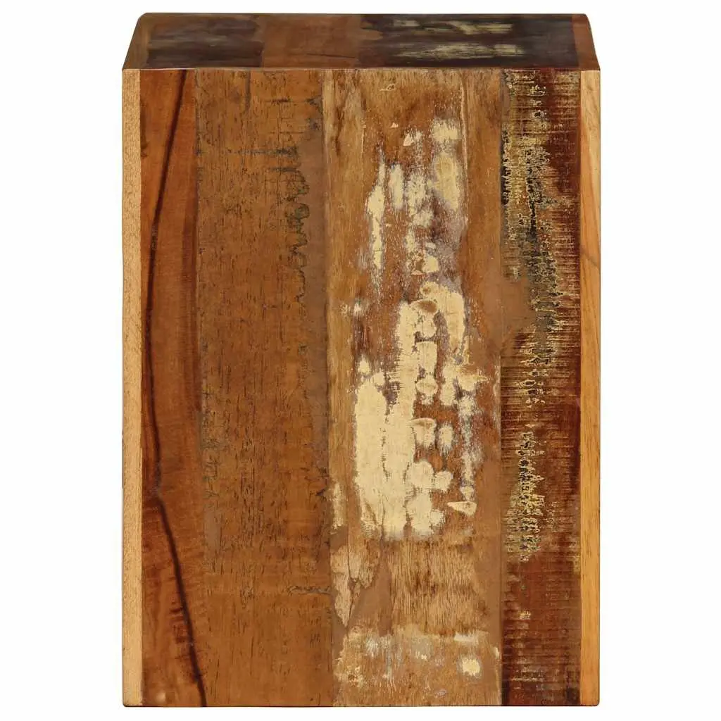 Brown Wooden Stool 40x30x40cm with Storage