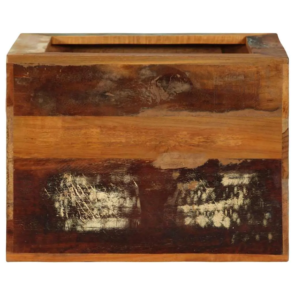 Brown Wooden Stool 40x30x40cm with Storage