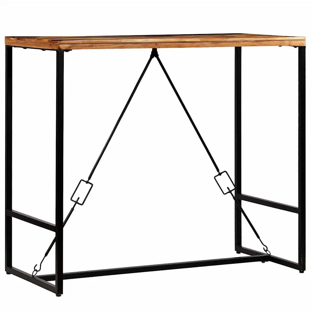 Bar Table Industrial Style Solid Reclaimed Wood Kitchen Dining Room Furniture