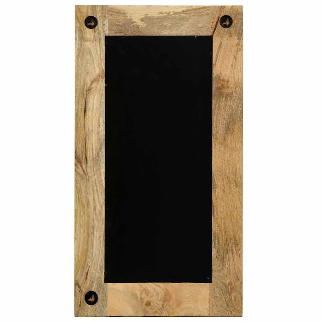 Mango Wood Frame Mirror Brown 50x110 cm Vintage Style Wall Decor for Hallway Bathroom