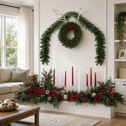 Reassuring Value: 20m Green PVC Christmas Garland