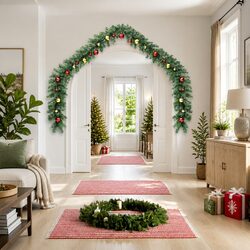 Reliable Christmas Garland with LED Lights, 10m Length