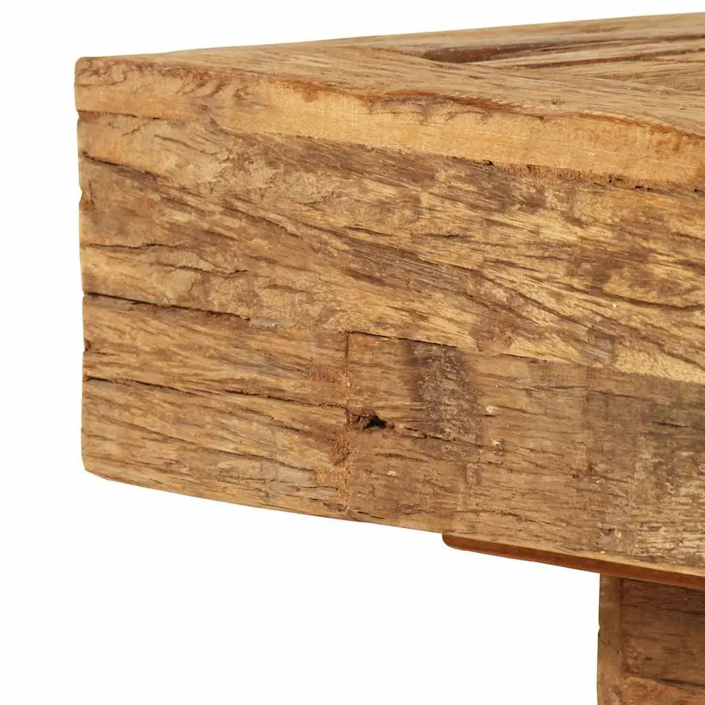 Coffee Table Vintage Retro Solid Reclaimed Wood 70x70x30cm Brown