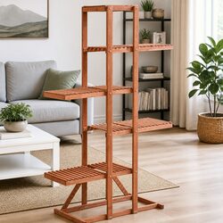 Practical Cedar Wood Plant Stand for Decor