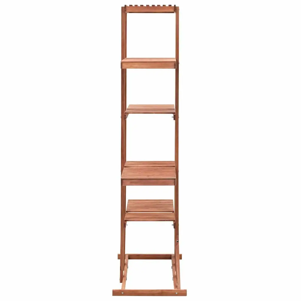 Plant Stand Cedar Wood Outdoor Garden Display Rack Free-Standing Planter Shelf Brown 86 x 36 x 139 cm