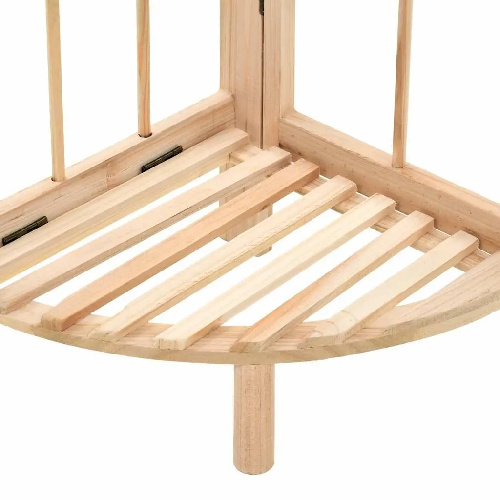 Corner Shelf Wooden Storage Bookcase Stand Display Rack Foldable Organizer