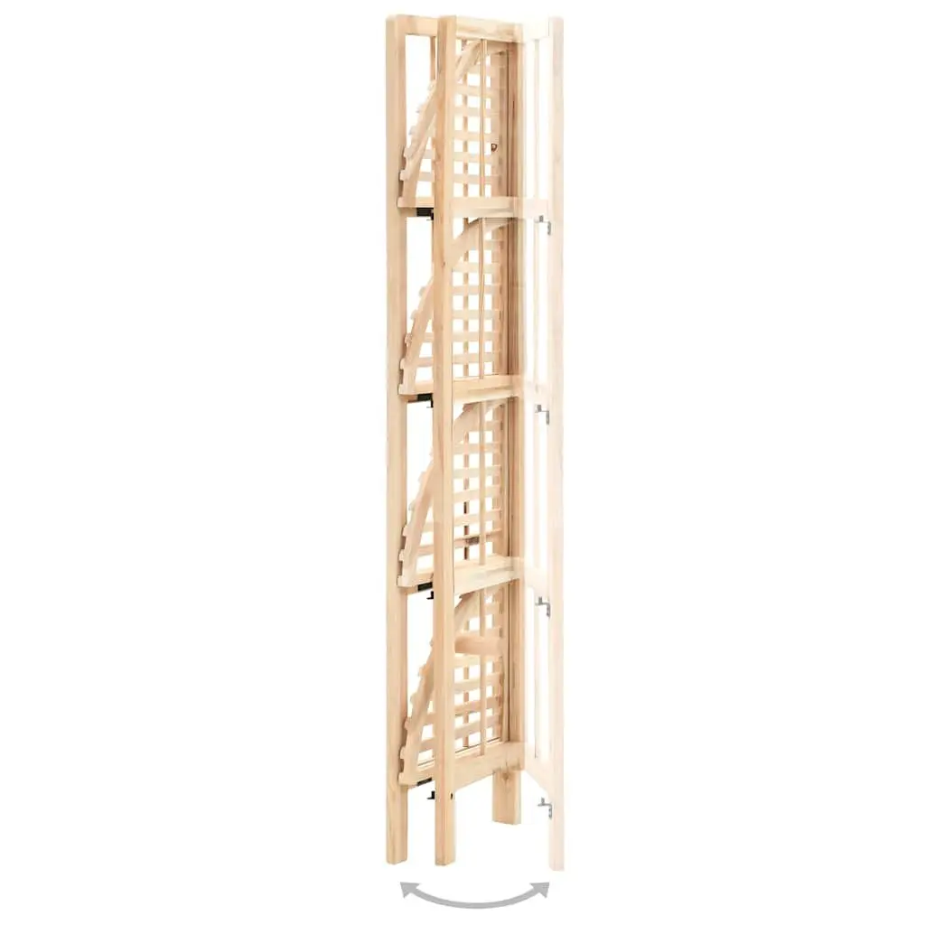 Corner Shelf Wooden Storage Bookcase Stand Display Rack Foldable Organizer
