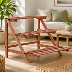 Reliable 3-Tier Plant Stand: Cedar Wood Craftsmanship